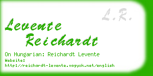 levente reichardt business card